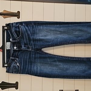 Buckle boot cut jeans